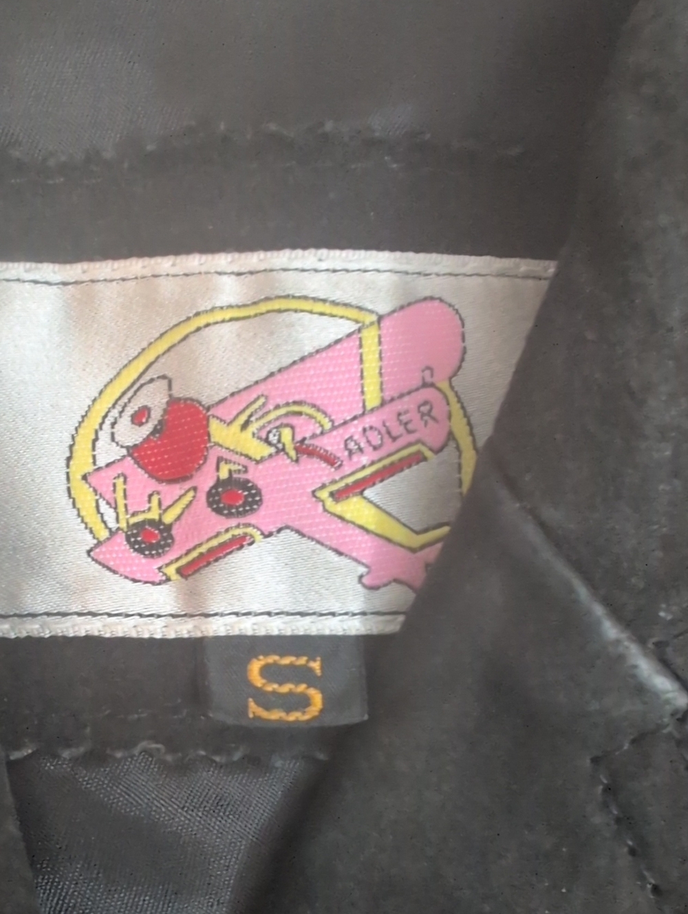 Vintage Adler Black Leather Fring Moto Style Jacket size Small - Picture 4 of 15